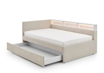 Polsterbett Uno von meise.möbel – beige Nr. 05 – 90x200 cm – Bettkasten / Funktion