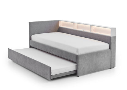 Polsterbett Uno von meise.möbel – grau Nr. 90 – 90x200 cm – Produktbild