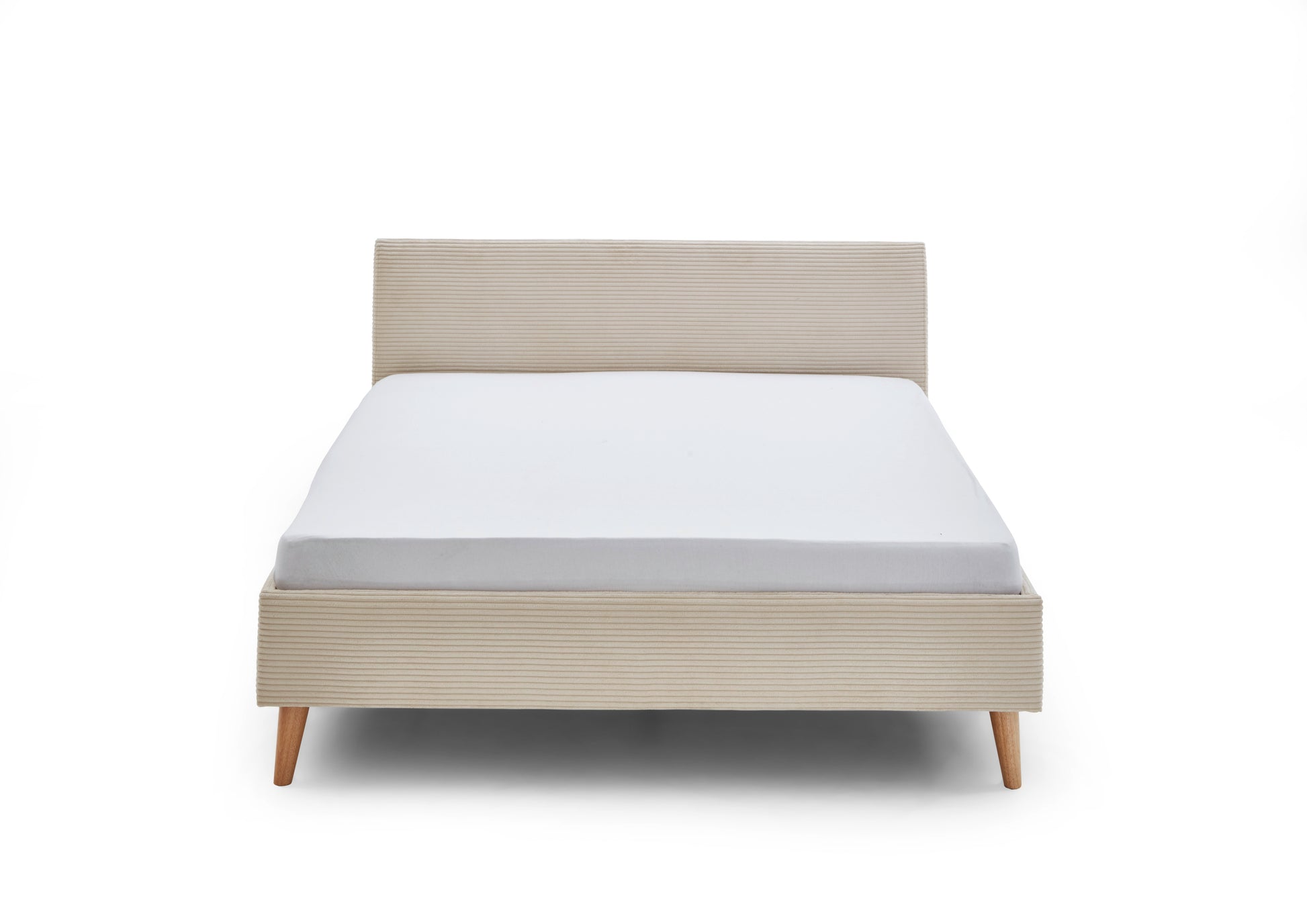 Polsterbett Wicki von meise.möbel – Beige Nr. 100 – 140x200 cm – Frontalansicht