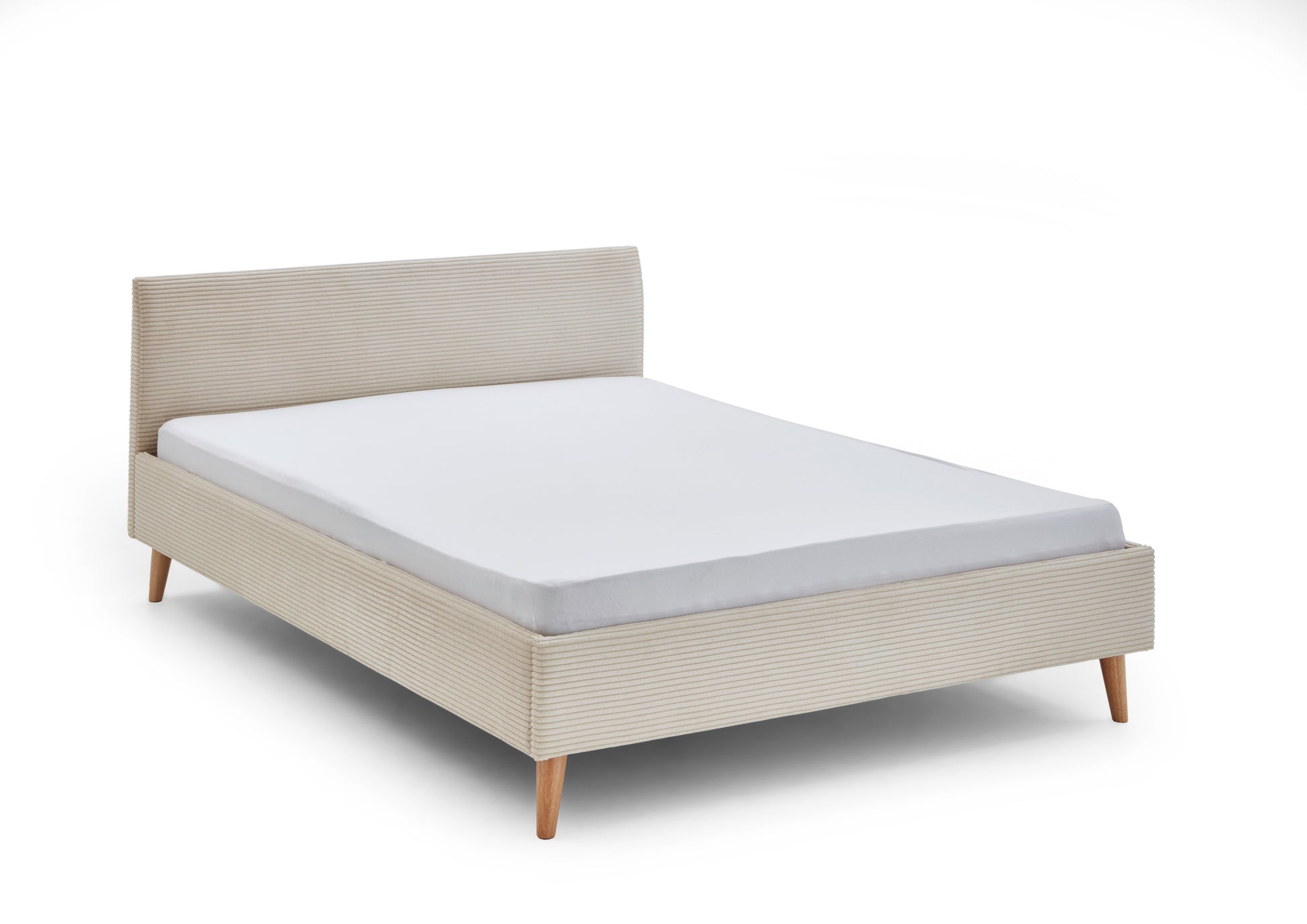 Polsterbett Wicki von meise.möbel – Beige Nr. 100 – 140x200 cm – Seitenansicht