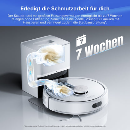 Roborock Q7 L5+ Set Saug- und Wischroboter mit Auto-Entleerungsstation mit zwei zusätzlichen Staubbeuteln