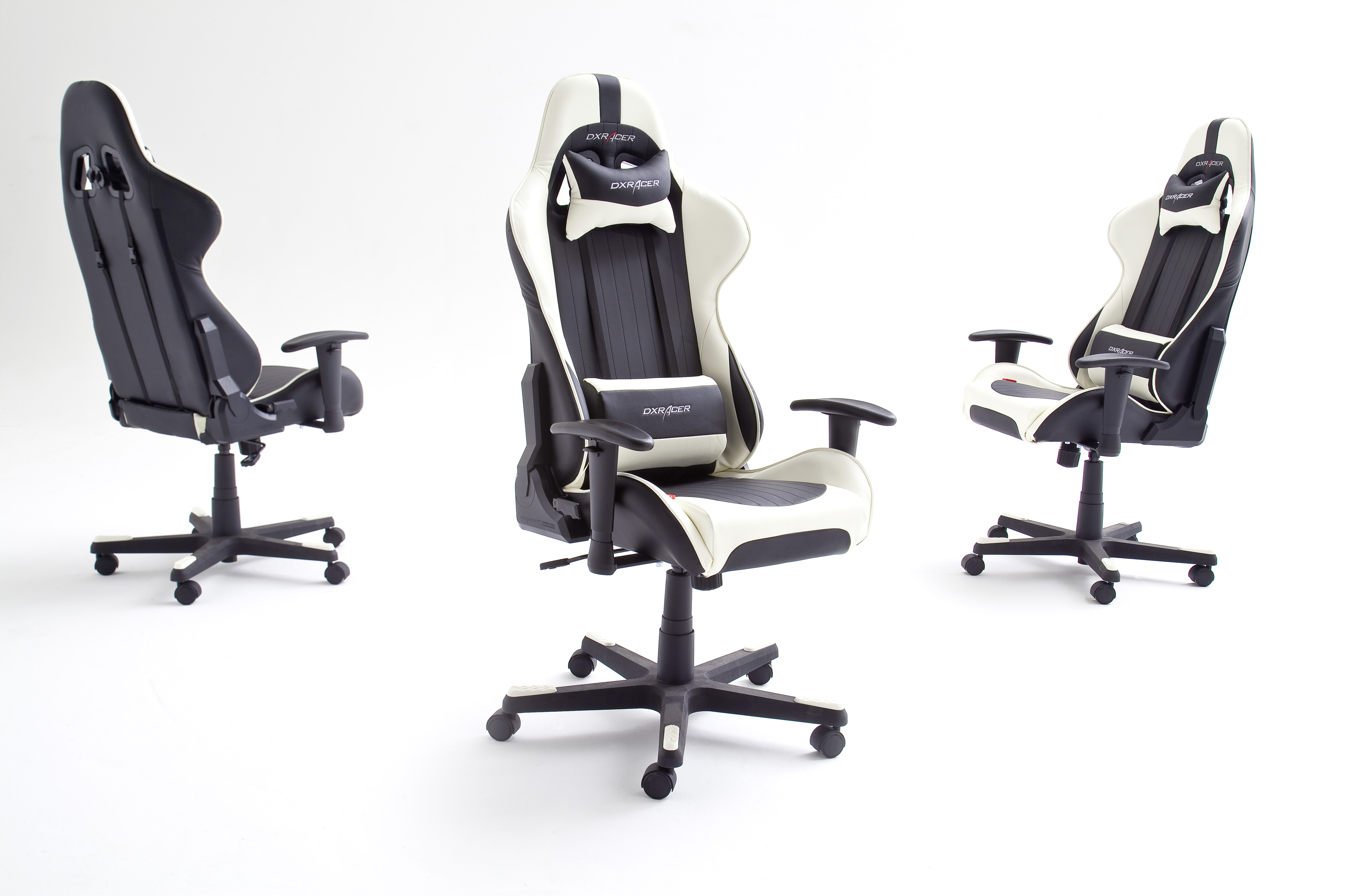 DX-Racer 6 Bürostuhl Cheffsessel Gaming schwarz weiss